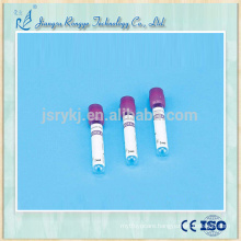 CE and ISO approved EDTA K2 K3 purple cap vacuum blood collecting tube
